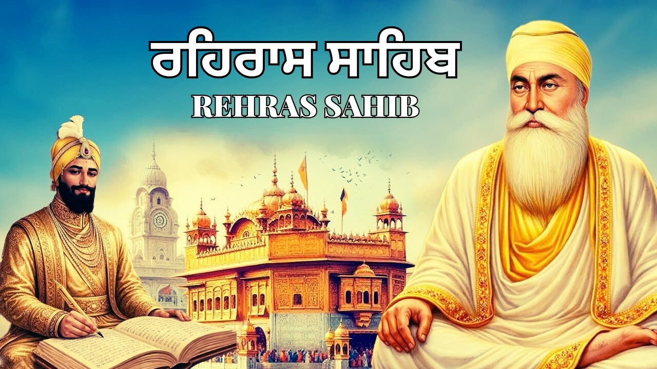 ਰਹਿਰਾਸ ਸਾਹਿਬ | Rehras Sahib Da Path | ਸ਼ਾਮ ਵੇਲੇ ਰਹਿਰਾਸ ਸਾਹਿਬ ਦਾ ਪਾਠ | Rehras Sahib Evening Paath