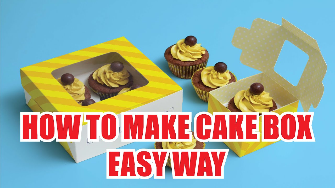Cake Box Diecut Dieline Adobe Illustrator