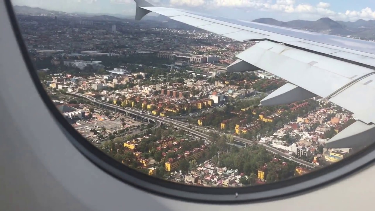 Airbus A380-800 (upper deck) Air France | Paris (CDG) - Mexico City (MEX) | Sunny landing (HD)