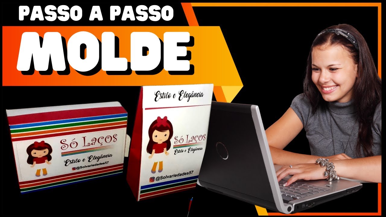 Como fazer molde de caixa do zero usando o corel draw / ARTE E MONTAGEM DE CAIXA DE PRESENTE