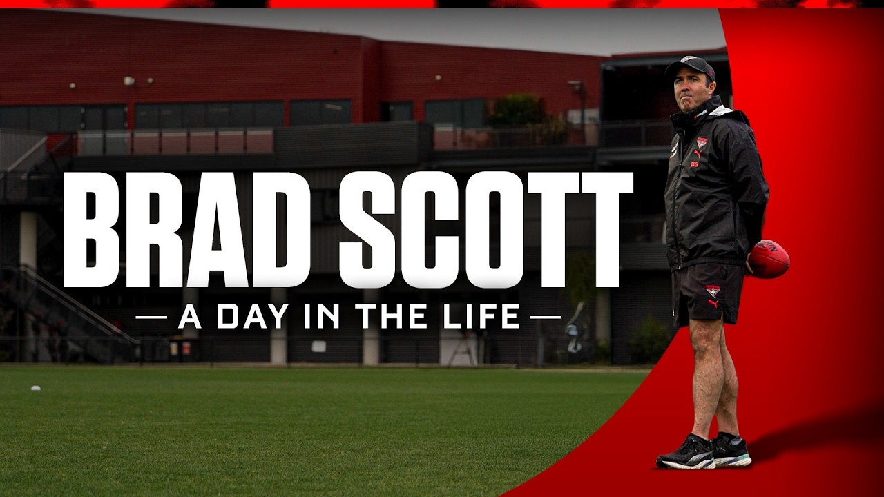 What it's like to Coach an AFL team | Spend a day with Brad Scott @EssendonFC