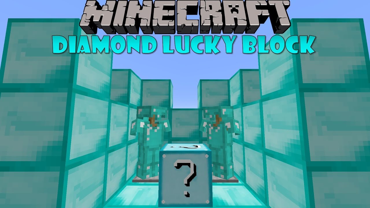 Minecraft: GYÉMÁNT LUCKY BLOCK! - Diamond Lucky Block Mod Bemutató