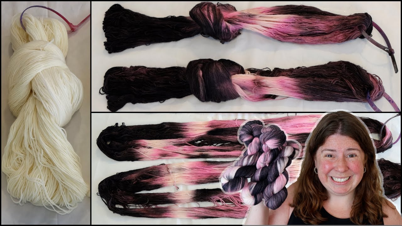 Tie Dyeing Yarn; Knotting a Skein of Yarn for Resist Dyeing (Dyepot Weekly 590)