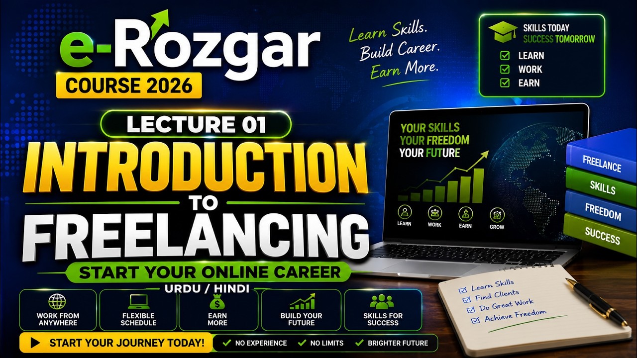 Lecture 1: Introduction to Freelancing & E-Rozgar | Start Your Online Career Today!