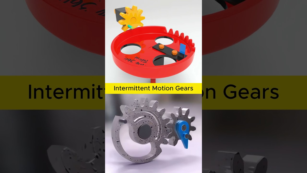 Intermittent Motion Gear #cad #solidworks #engineering #mechanical #mechanism #fusion360