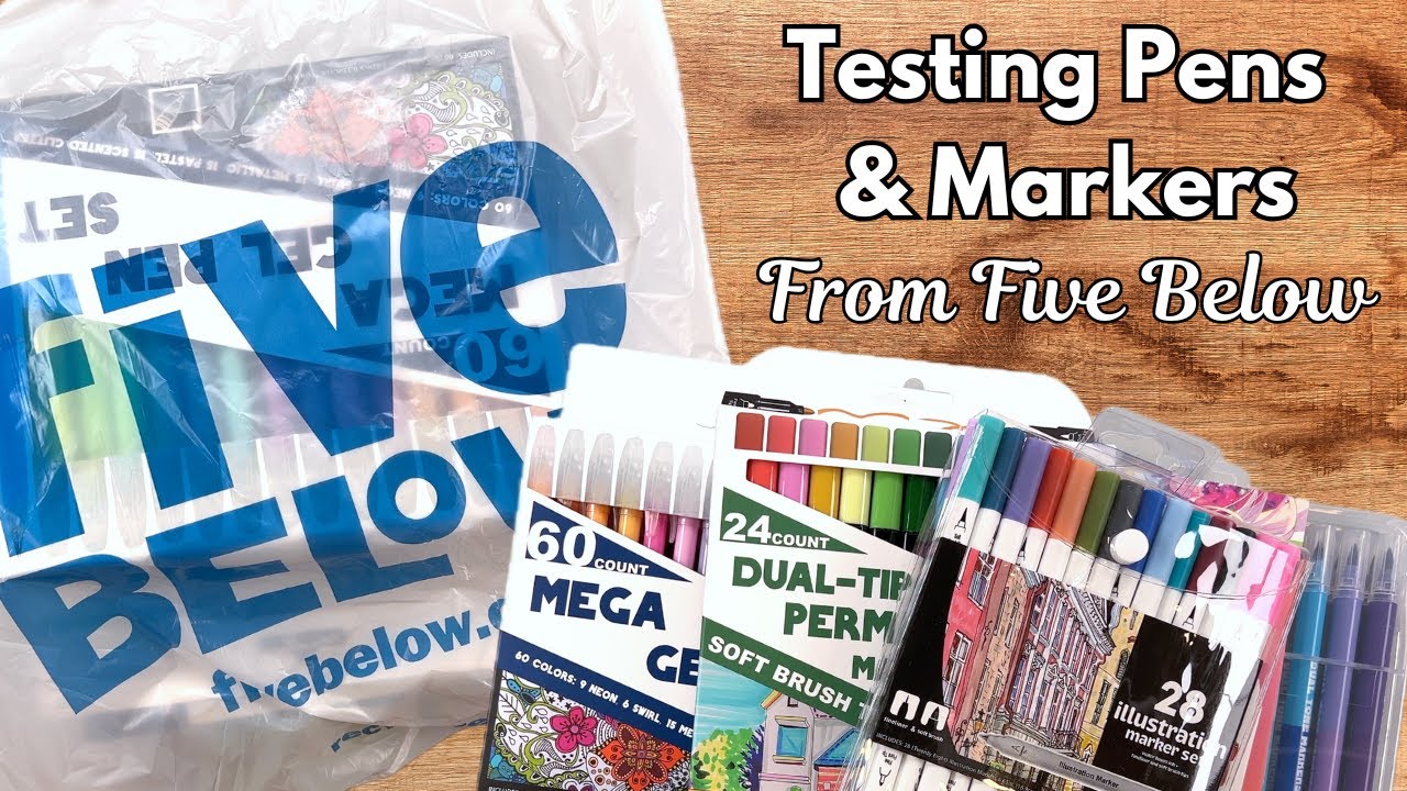 Testing Budget Markers from Five Below! | Do They Work on Happy Planner Paper? Pen Haul & Review