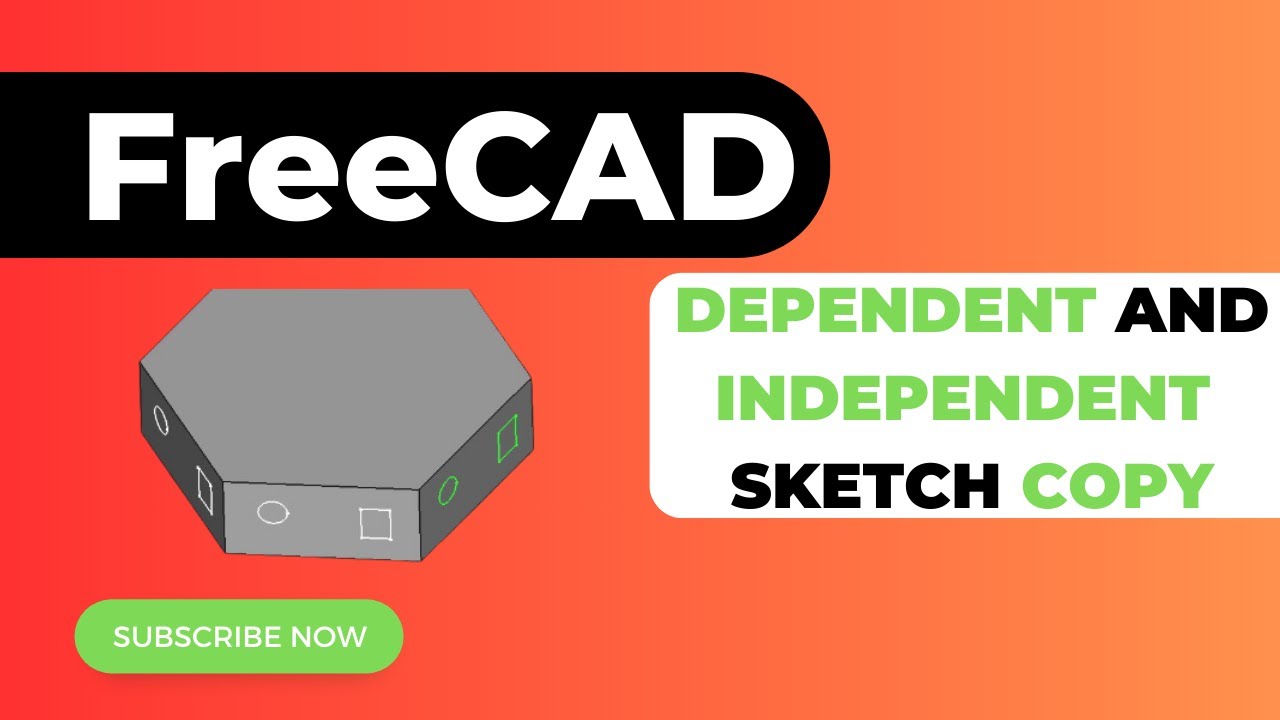 Копировать эскиз с одной грани на другую в FreeCAD