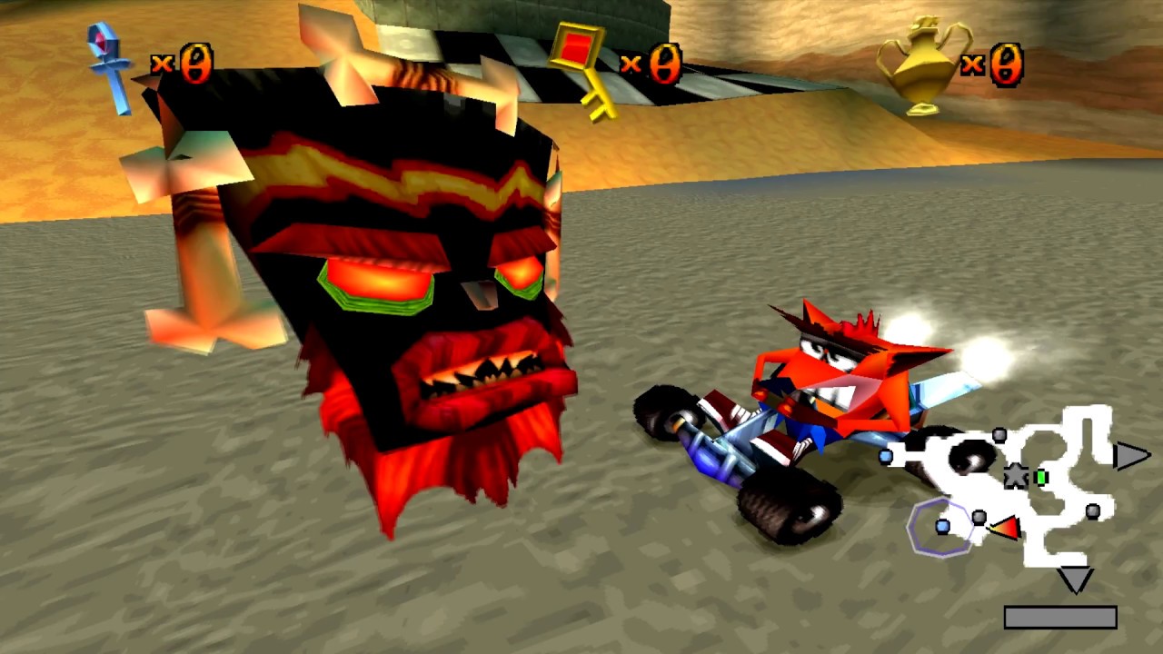 CTR in ePSXe - Fake Crash in Adventure Mode (Code in Desc)
