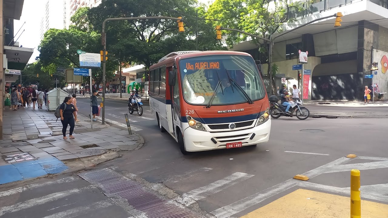 Movimentação de ônibus em Porto Alegre, Av. Borges de Medeiros c/ Av. Salgado Filho 16/03/2023