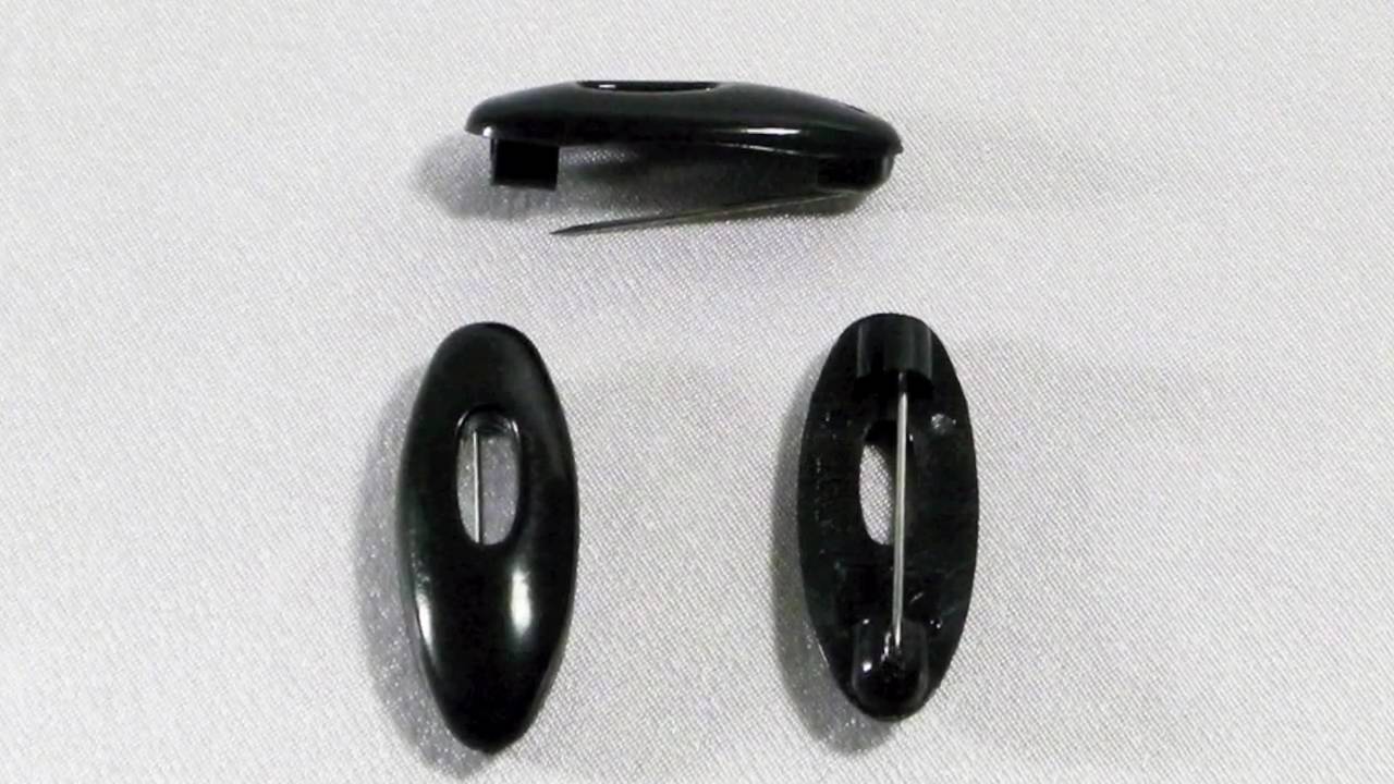 Black 'No Snag' Hijab Pins: BLKHPPL