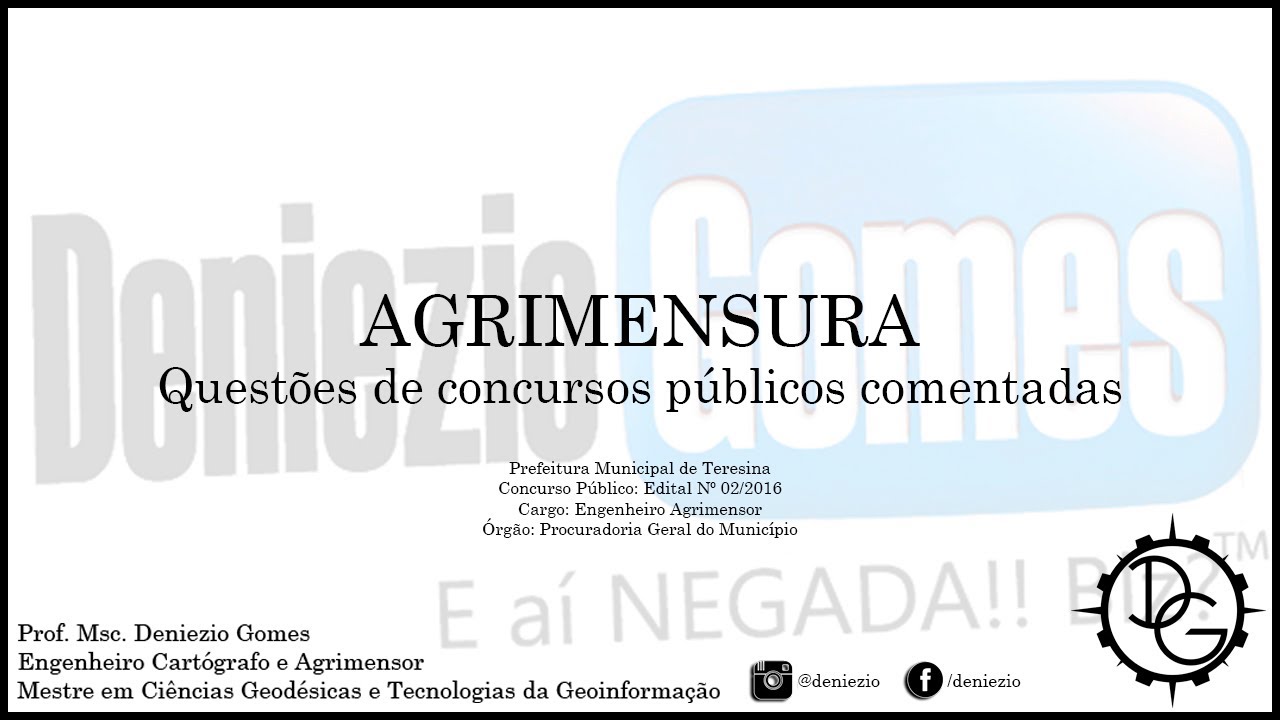 Agrimensura   Questões de concursos públicos comentadas 022