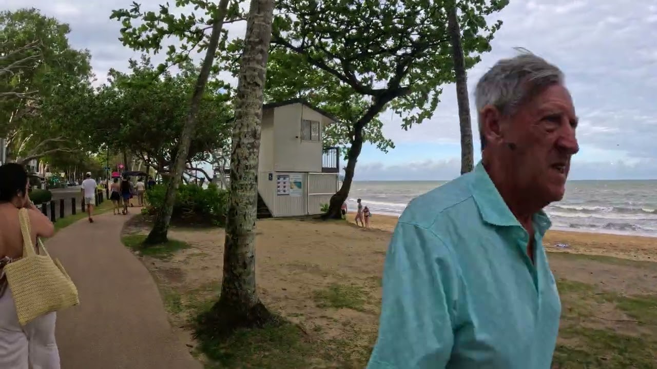 [4K] Caminando Playa Cairns Australia Espectacular