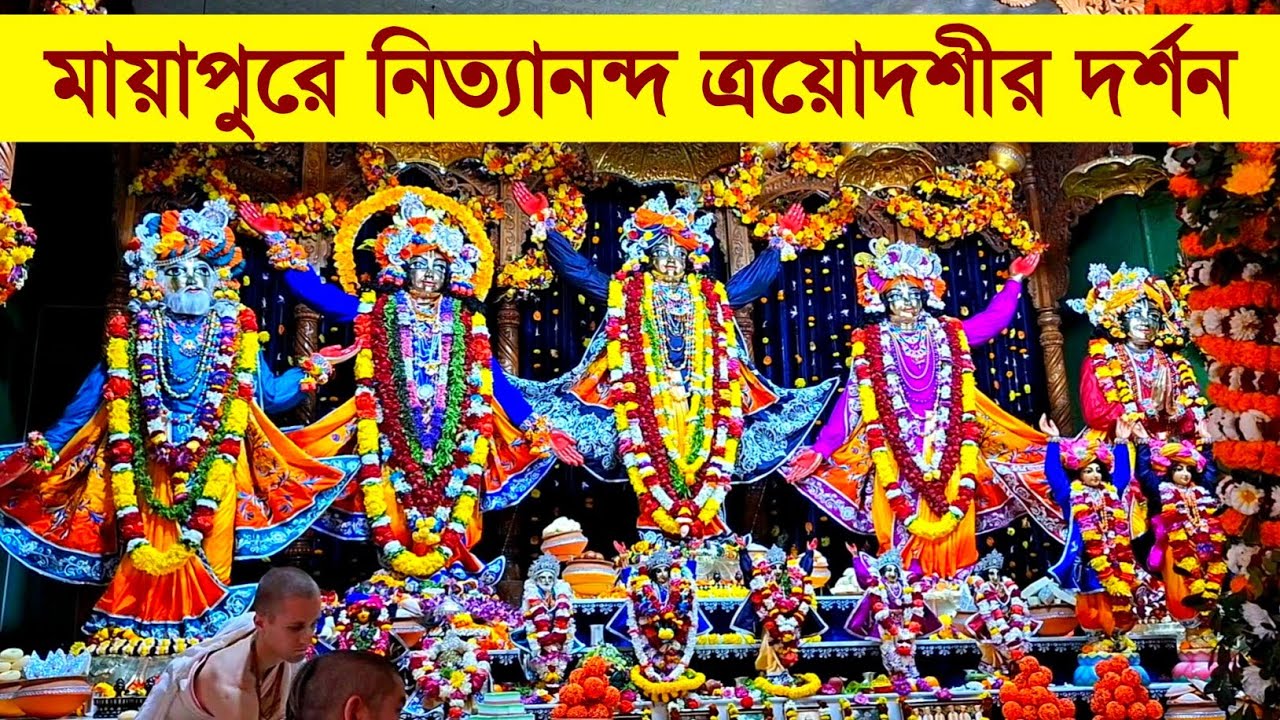 শ্রীধাম মায়াপুরে নিত্যানন্দ ত্রয়োদশীর অপূর্ব দর্শন😍 Mayapur Nityananda Trayodashi darshan