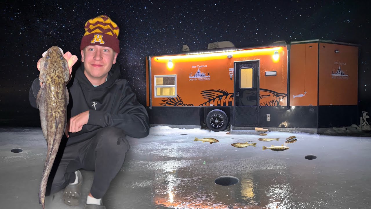 48 Hours Fishing and Camping in a LUXURY Ice Castle!