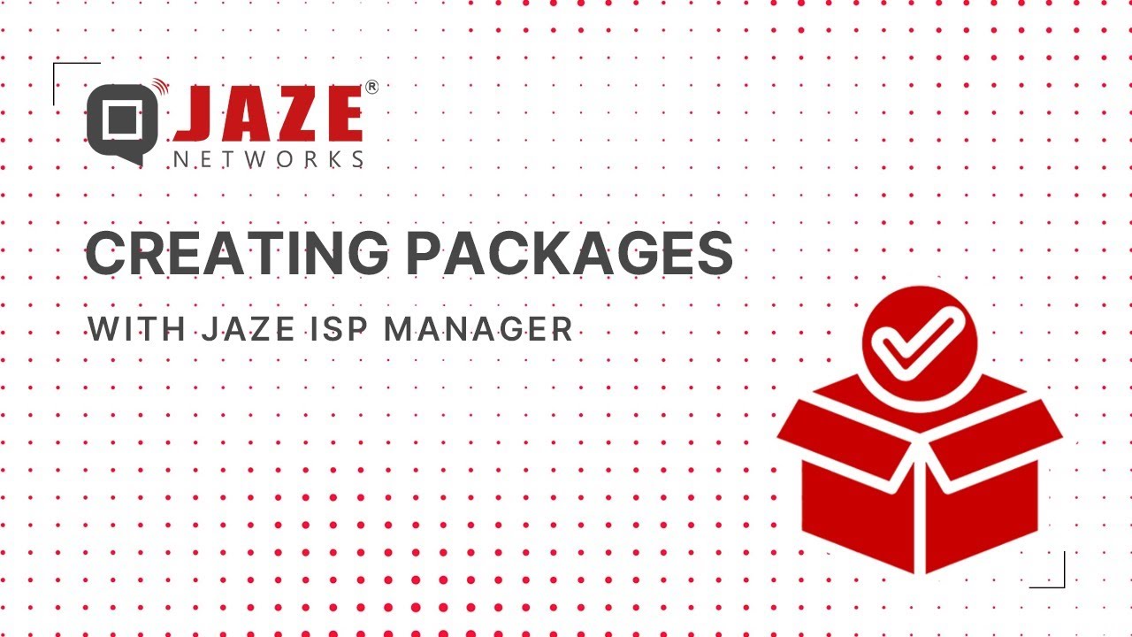Jaze ISP Manager - Creating Usage Package and Adding Subscribers