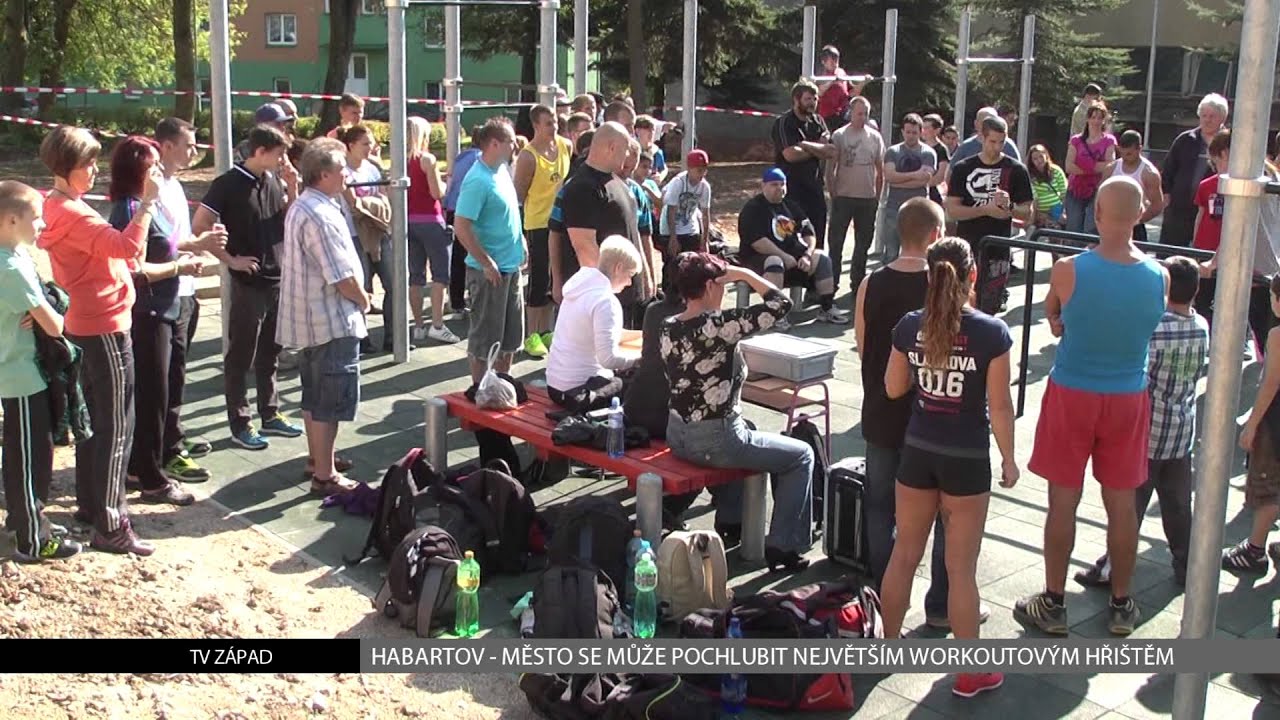 Habartov: Město se může chlubit největším workoutovým hřištěm v republice (TV Západ)