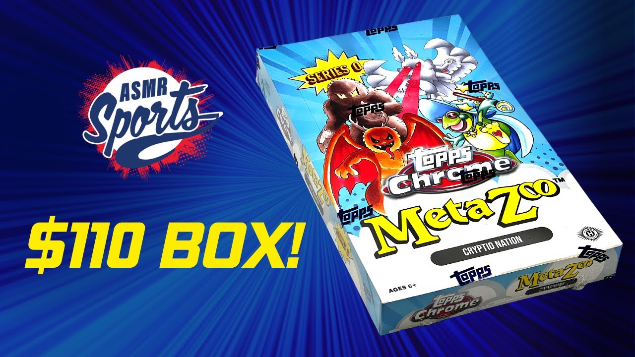 ASMR: Topps Chrome Meta Zoo Series 0 Hobby Box / szeptanie / żucie gumy