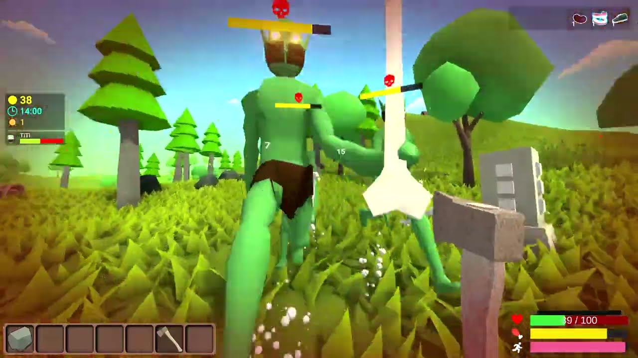 Peleando contra los mini jefes GOBLIN en MUCK! 💥 #muck