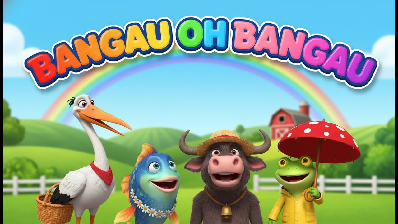 Bangau oh Bangau - Lagu Anak Populer | Video Animasi Kartun 3D Ceria dan Lucu | PazaKids Channel