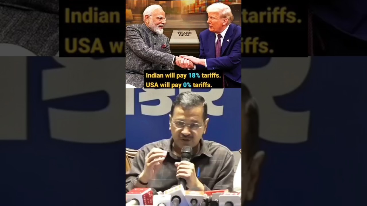 🚨Kejriwal questions India&ndash;US Trade Deal🚨 #shorts