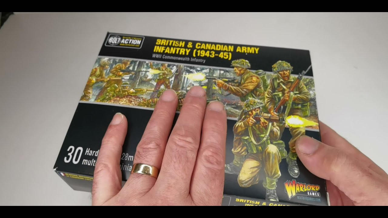 British and Canadian Army Infantry (1943-45)  by Warlord Games Unboxing