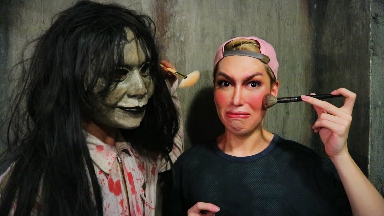 NAG HORROR HOUSE MAKEUP CHALLENGE SI BAKLA!! NILAGNAT AKO AFTER NITO HUHU