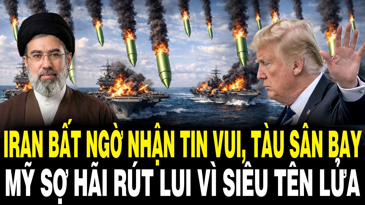 Iran Bất Ngờ Nhận TIN VUI, Tàu Sân Bay Mỹ SỢ HÃI Rút Lui Vì Siêu Tên Lửa Của Tehran | TIN TỨC 24H TV