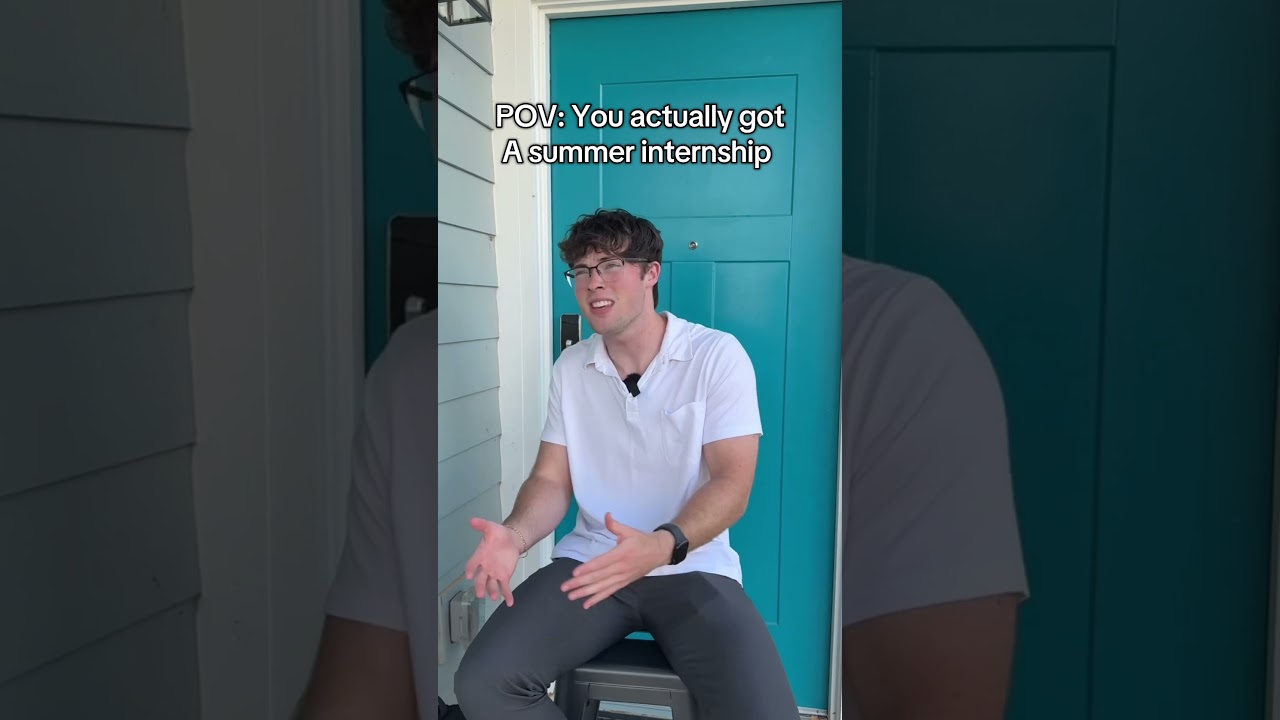 POV: you actually got a summer internship