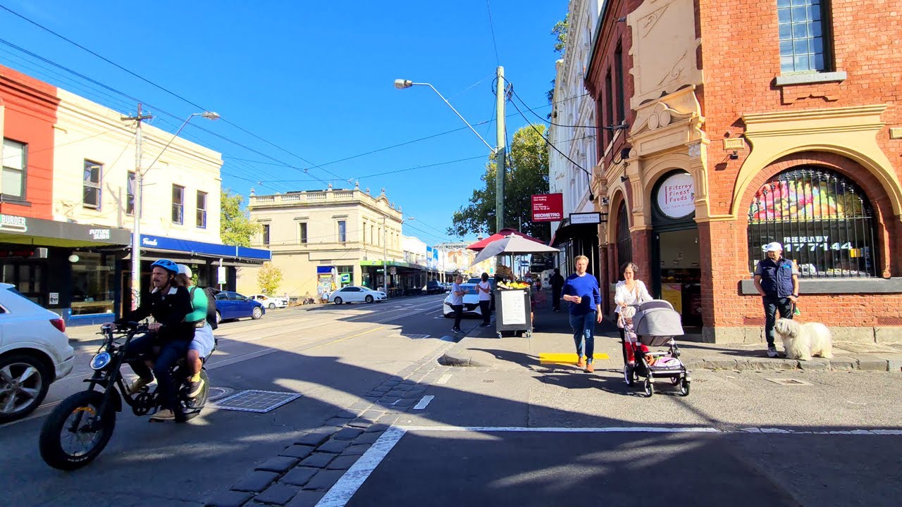 Smith Street Fitzroy Melbourne Suburb Walking Tour 4K