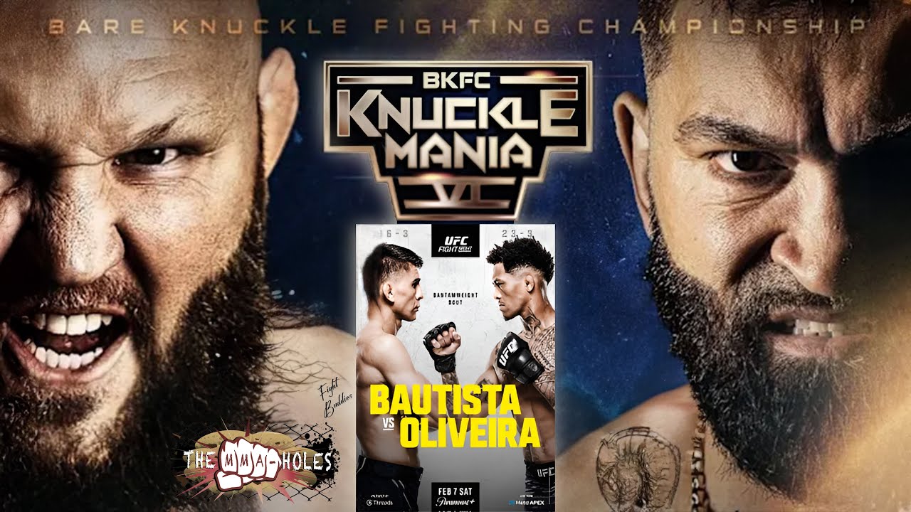 🔴BKFC KNUCKLEMANIA 6: ROTHWELL x ARLOVSKI + UFC FIGHT NIGHT: BAUTISTA x OLIVEIRA | LIVE STREAM