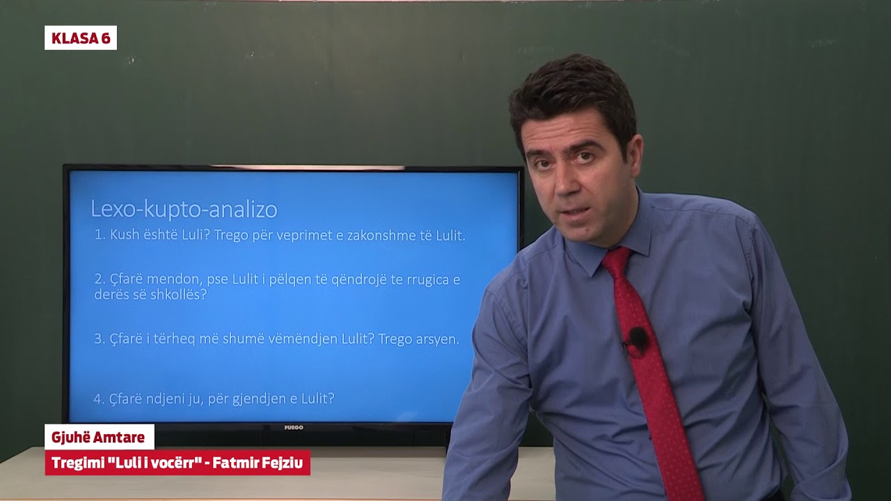6321 Klasa 6 Gjuh&euml; Amtare - Tregimi - Luli i voc&euml;rr