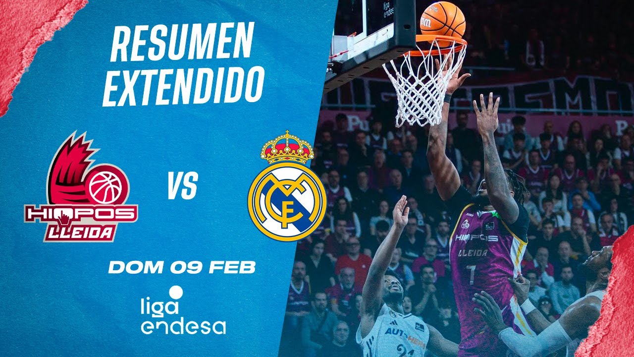 🏀Resumen Extendido: Hiopos Lleida vs  Real Madrid - Liga Endesa 2024-25 Jornada 20