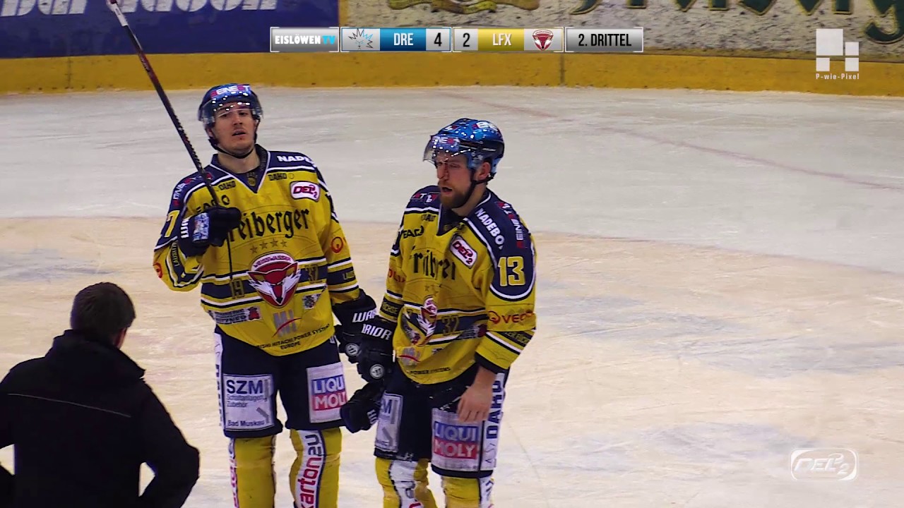 Highlights Dresdner Eislöwen vs. Lausitzer Füchse | 12.02.2017