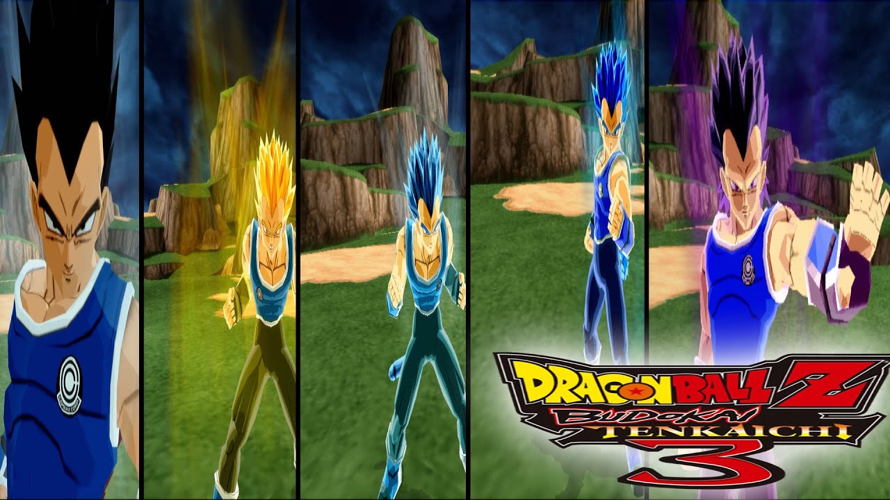 Vegeta Absalon All Forms Mod- Dragon Ball Ultimate Budokai Tenkaichi 3 Mods