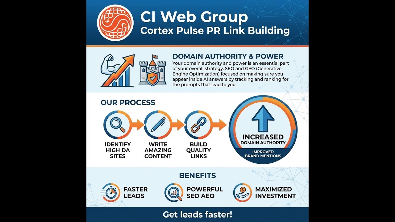 Cortex PR Link Building | AI Domain and Digital Authority Building by CI Web Group