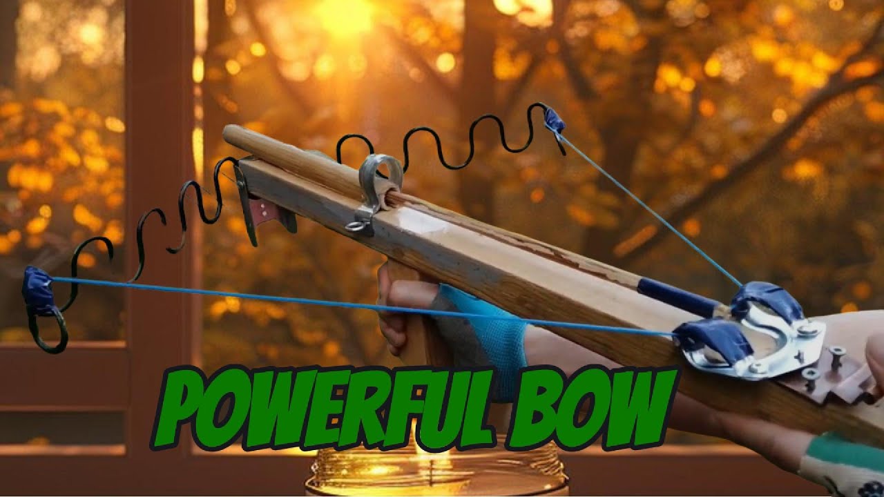 DIY Crossbow | The Bowlab #DIY #Crossbow #Homemade #Woodworking #Inventions  #CreativeBuild