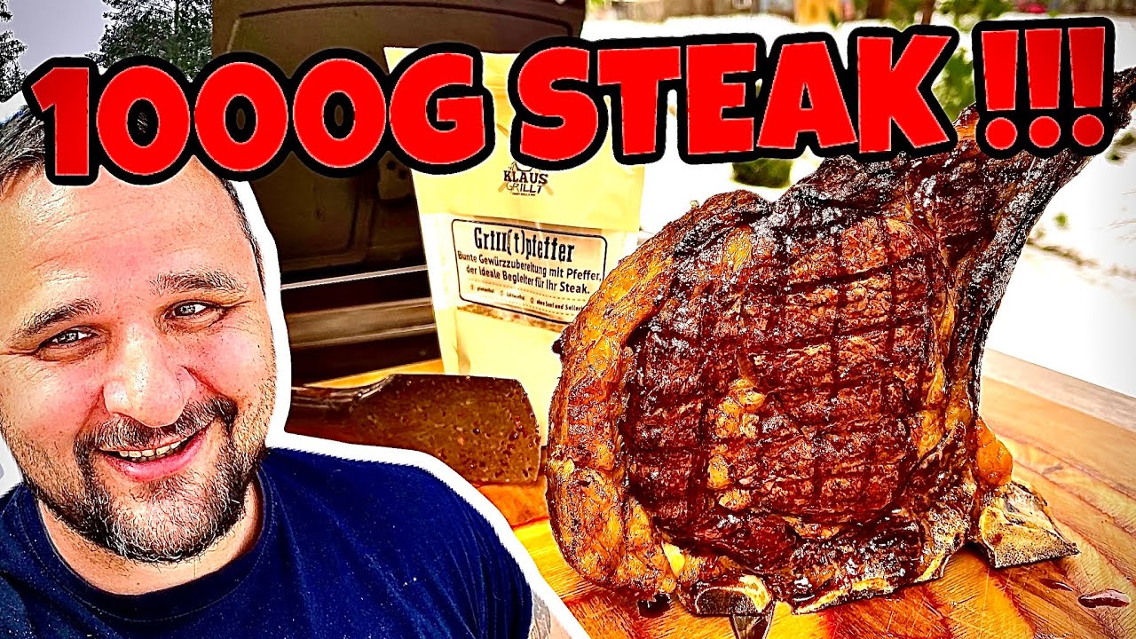🥩🔥 XXL 1000 Gramm DRY AGED STEAK vom GRILL --- Klaus grillt