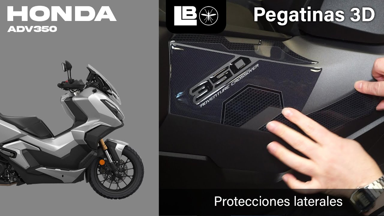 PEGATINAS 3D LabelBike® protecciones laterales compatibles con scooter Honda ADV350