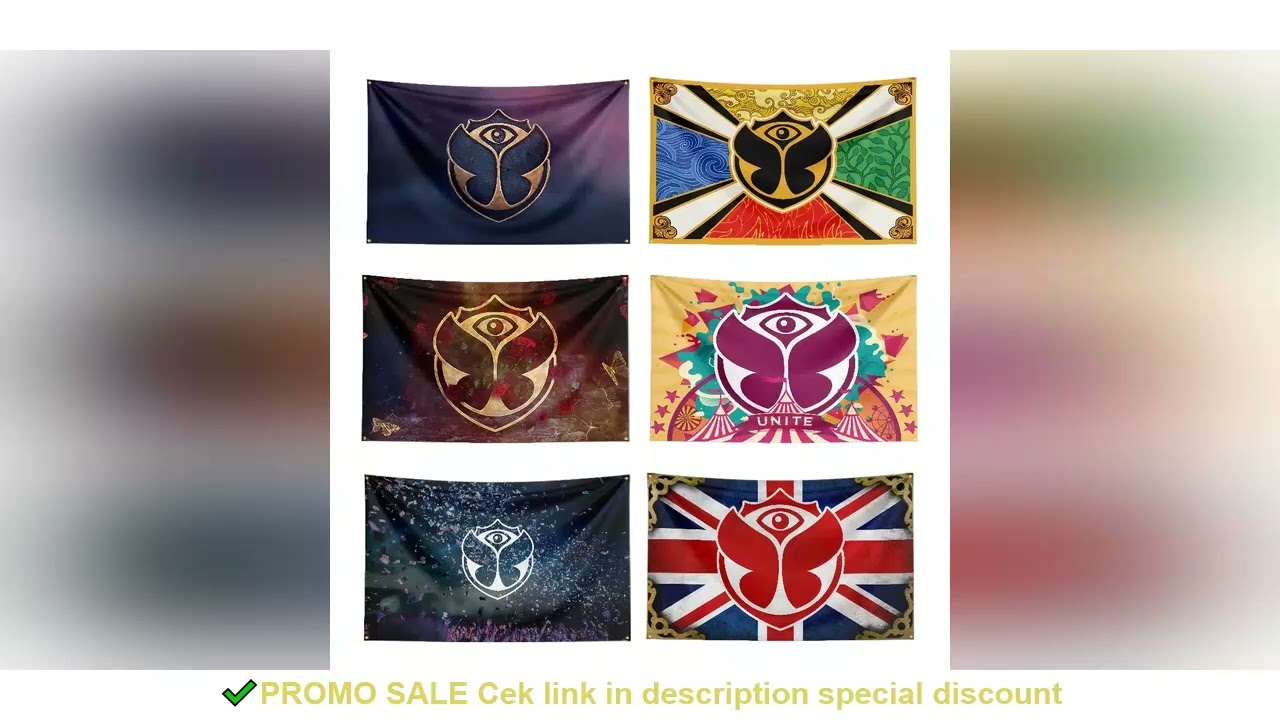 Tomorrowland Festival Flag Polyester Digital Printing Electronic Music Banner