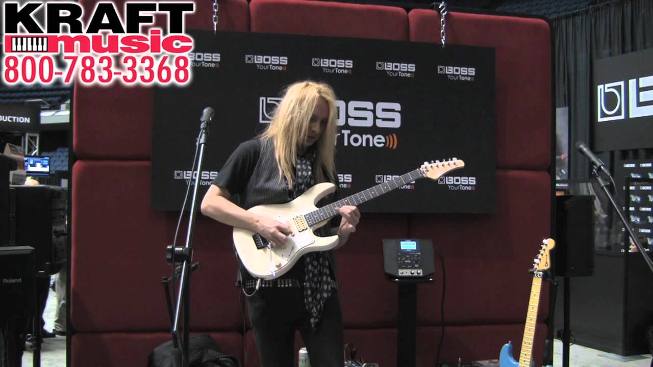 Kraft Music - BOSS GT-100 Demo with Rob Marcello at NAMM 2012