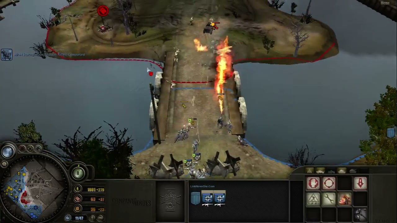 Company of Heroes - Custom Battle - Pháo tự hành 150 mm và cối 60 tự hành
