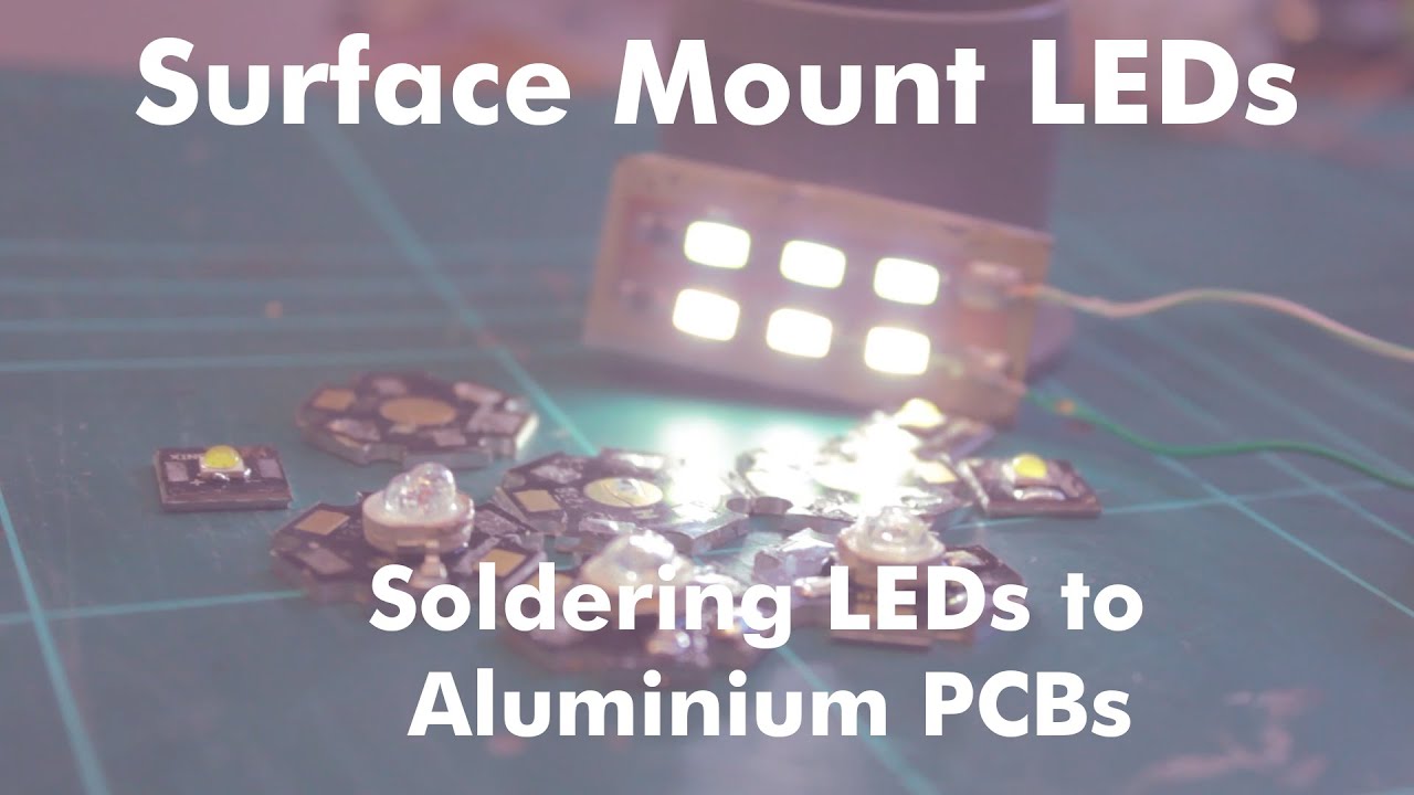 How to solder LEDs to Aluminium Star PCBs