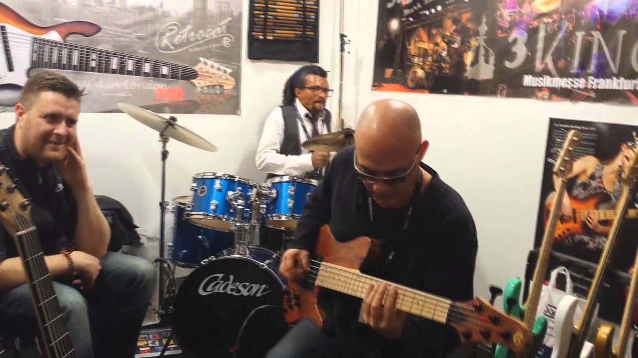 Dominique Di Piazza with Christian Bourdon, Frankfurt Musikmesse 2014