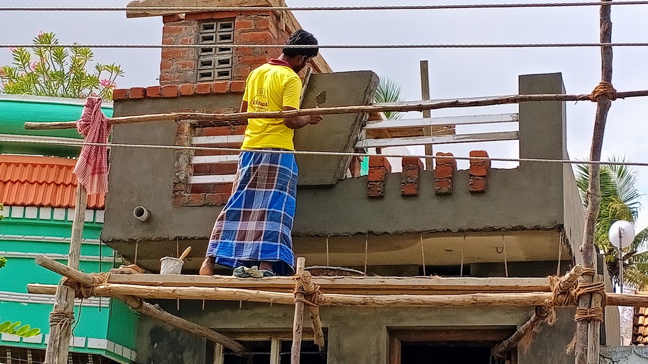 Front elevation brick work design | Elevation work | Sree Hari Constructions