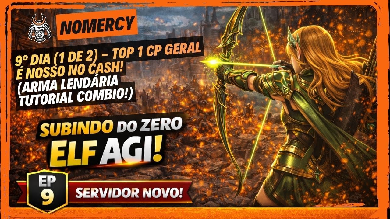 🔥MU DARK EPOCH: UPANDO DO ZERO NO SERVIDOR NOVO GORGON 11 | ELF AGI — 9º DIA (1 DE 2) TOP 1 RANK!