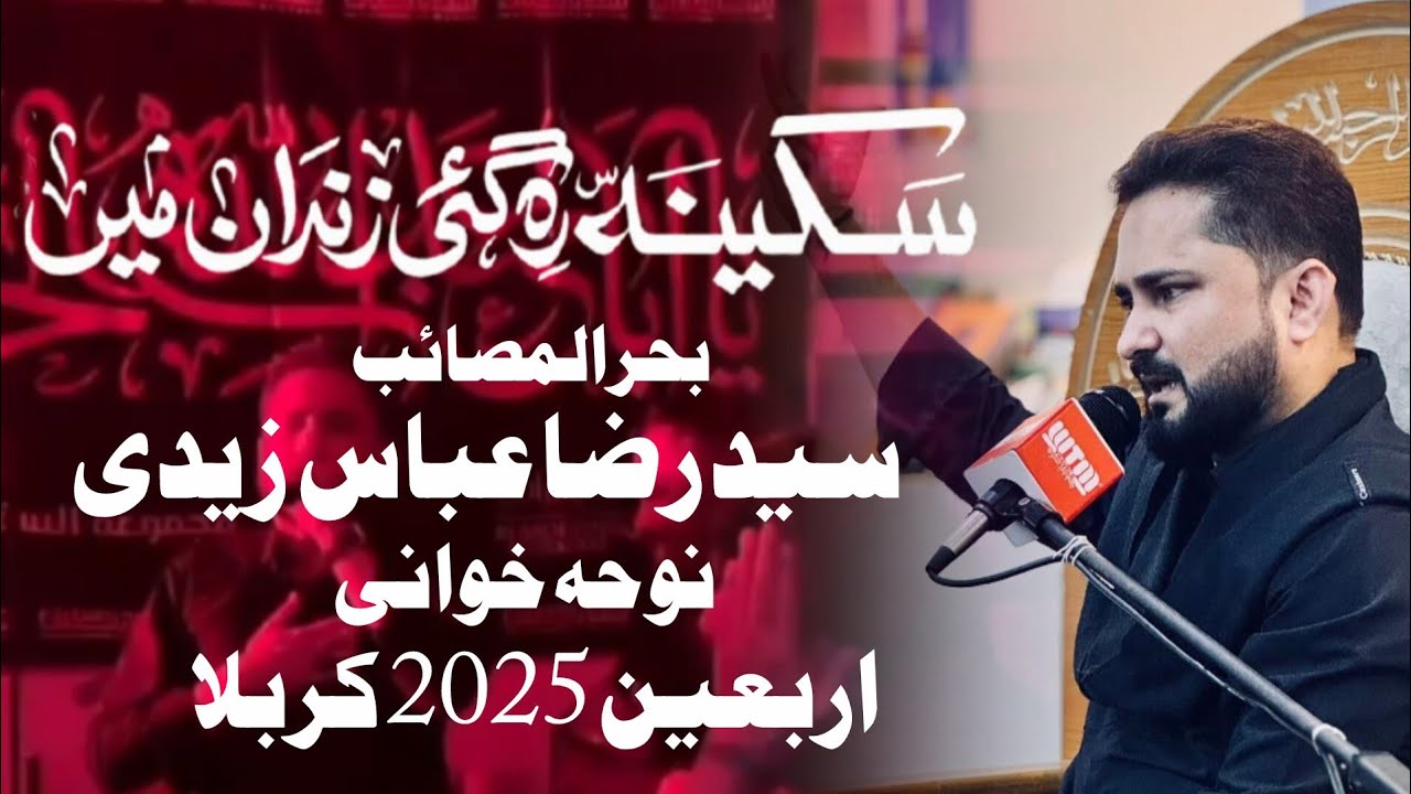Sakina Reh Gaye Zindan Main | Syed Raza Abbas Zaidi | Nohay 2025 | Arbaeen 2025 | Karbala 