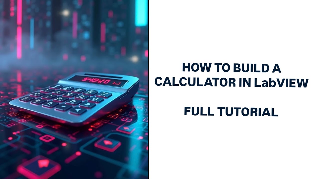 How to build a Calculator in LabVIEW Full Tutorial 2024