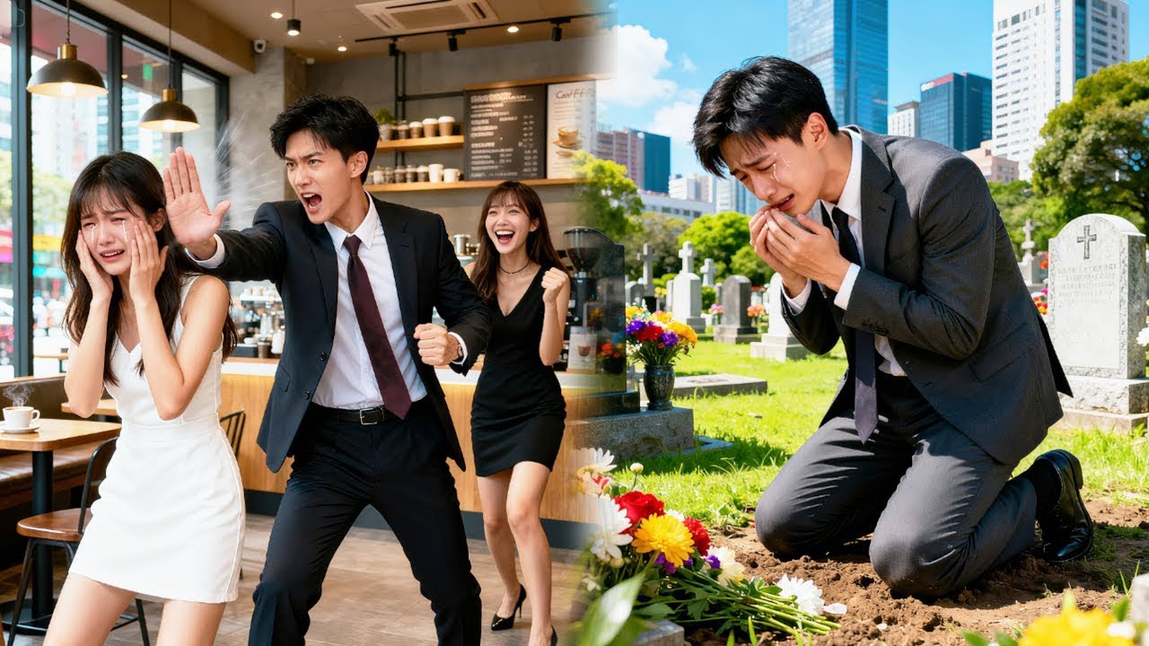 그는 애인을 위해 임신한 아내에게 20대를 때렸고, 아내가 죽자 후회에 잠겼다.
