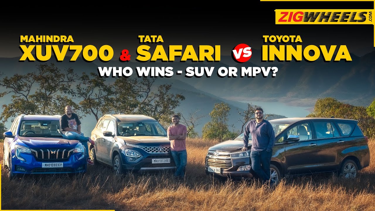 Toyota Innova Crysta vs Mahindra XUV700 & Tata Safari: Do You Need An SUV?