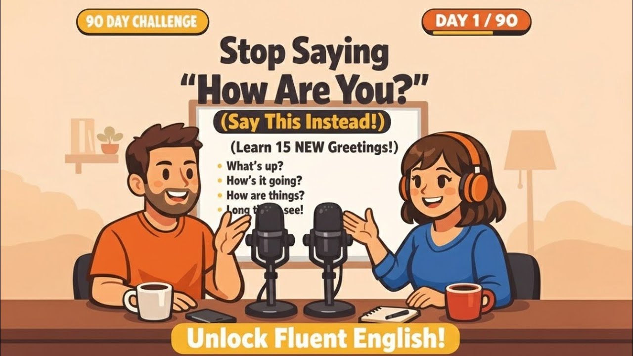 Daily English Dialogue: Stop Saying 'How Are You' (Only English Conversation)